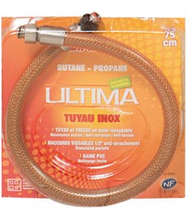 Flexible inox butane propane durée de vie illimitée. 0.75m