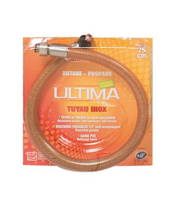 Flexible inox butane propane durée de vie illimitée. 0.75m