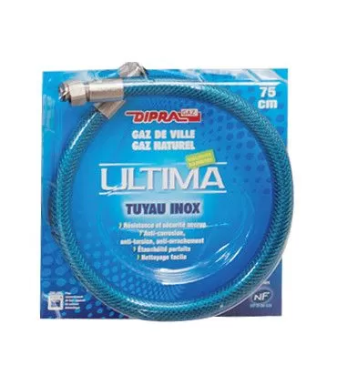 Flexible inox gaz naturel durée illimitée. 0.75m