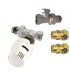 Kit thermostatique radiateur - cuivre Ø14