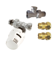 Kit thermostatique radiateur - cuivre Ø14