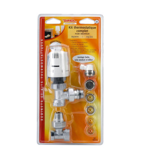 Kit complet thermostatique équerre 15/21