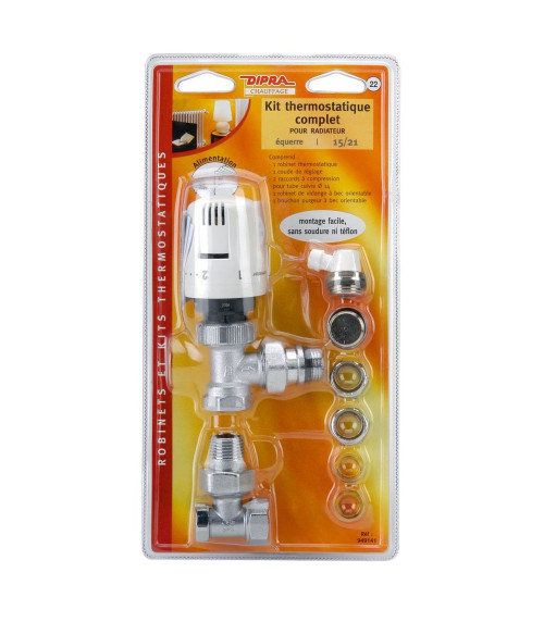 Kit complet thermostatique droit 15/21
