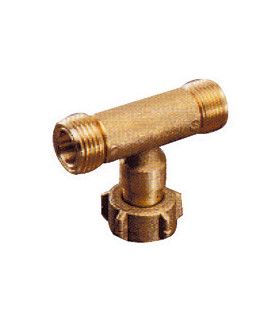 Raccord en Té pour le raccordement de 2 bouteilles de butane ou propane