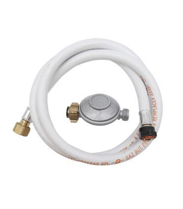 Flexible caoutchouc butane durée de vie 10 ans avec détendeur butane. 1.00m