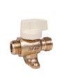 Robinet droit gaz naturel d'installation intérieure simple avec patte MM 15/21 (NF)